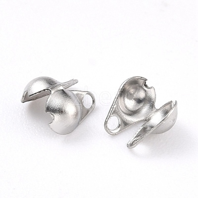 Tarnish Resistant 304 Stainless Steel Bead Tips STAS-P126-04P-1