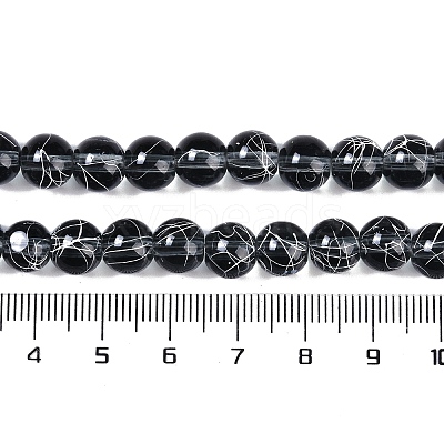 Drawbench Transparent Glass Beads Strands GLAD-Q012-8mm-14-1