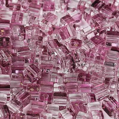 Spray Painted Glass Seed Beads SEED-A034-01H-1