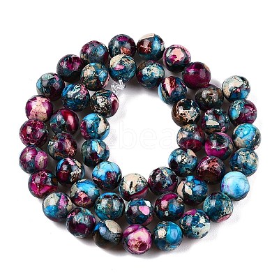 Natural Imperial Jasper Beads Strands G-N342-63E-1