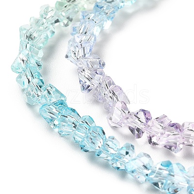 Transparent Glass Bead Strands GLAA-H023-02H-1