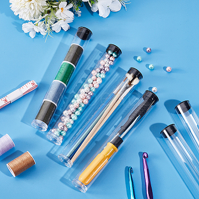 Transparent PC Plastic Bead Storage Tubes AJEW-WH0673-21B-1