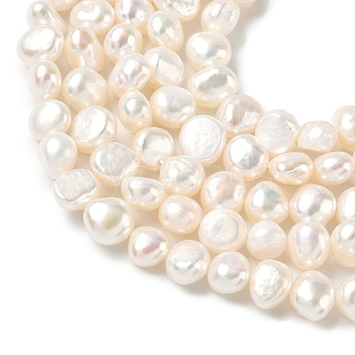 Natural Cultured Freshwater Pearl Beads Strands PEAR-C004-08-1