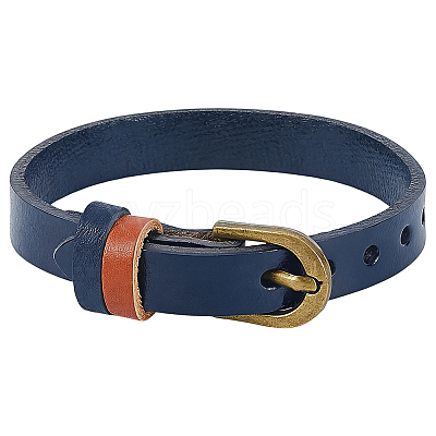 Cowhide Cord Bracelets BJEW-WH20005-008AB-01-1