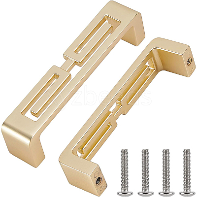 Zinc Alloy Bar Cabinet Door Knobs FIND-WH0097-17G-1