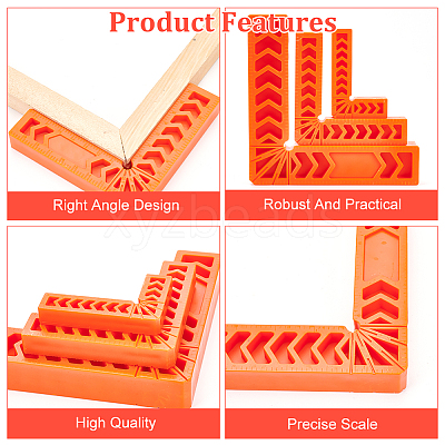 14Pcs 3 Styles Plastic Precision Machinist Square TOOL-BC0002-19-1
