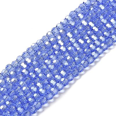 Transparent Glass Beads LS-EGLA-A035-T4mm-B14-1