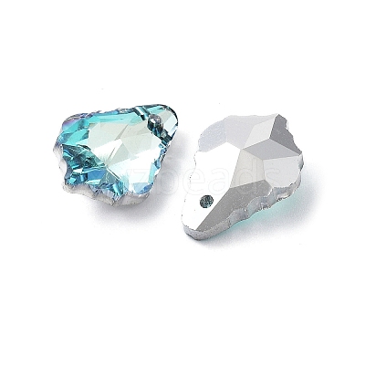 AB Color Plated Electroplate Glass Pendants X-EGLA-O003-06C-06-1