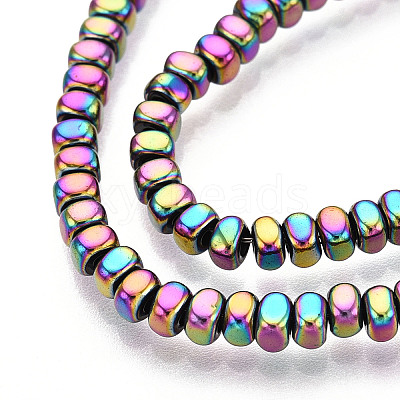 Electroplated Synthetic Non-magnetic Hematite Beads Strands G-T139-61F-1