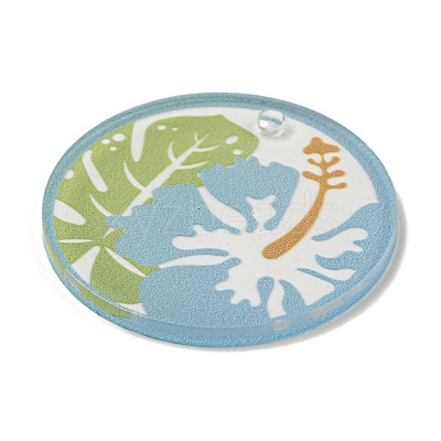 Opaque Acrylic Pendants BACR-C001-01C-1