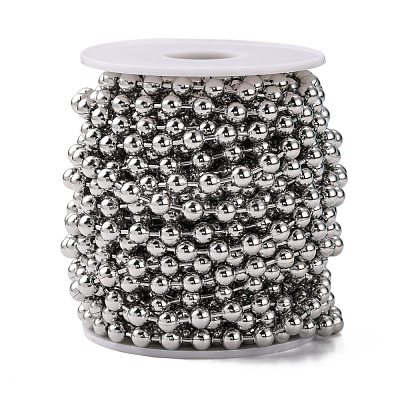 Tarnish Resistant 304 Stainless Steel Ball Chains CHS-A002B-6.0mm-1