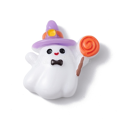 Halloween Theme Opaque Resin Cabochons RESI-E035-01S-1