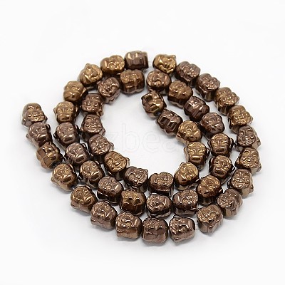 Electroplate Non-magnetic Synthetic Hematite Beads Strands G-J181-08-1
