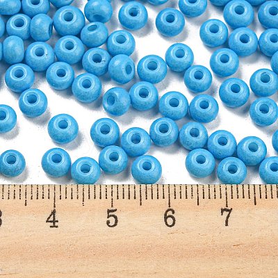 Imitation Jade 3/0 Glass Seed Beads SEED-Z001-A-B18-1
