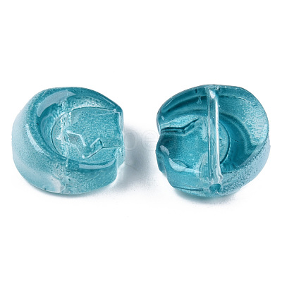 Transparent Spray Painted Glass Beads GLAA-N035-036-C01-1