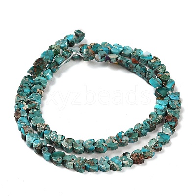 Synthetic Regalite/Imperial Jasper/Sea Sediment Jasper Beads Strands G-F765-D06-01-1