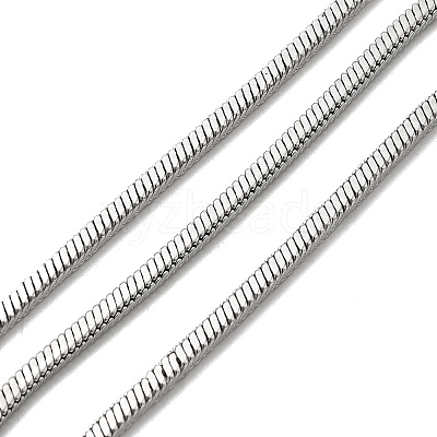 304 Stainless Steel Square Snake Chains STAS-L306-06A-P-1