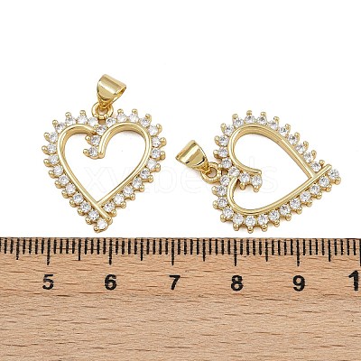 Brass Micro Pave Cubic Zirconia Pendants ZIRC-I367-12G-02-1