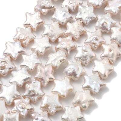 Natural Baroque Keshi Pearl Beads Strands PEAR-P064-04B-02A-1