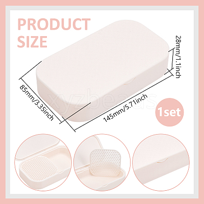 PLA Polymer Clay Separating Powder Storage Box AJEW-WH0481-96-1