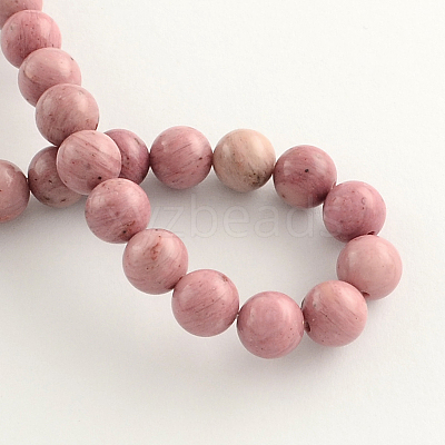 Natural Rhodonite Beads Strands X-G-R257-6mm-1