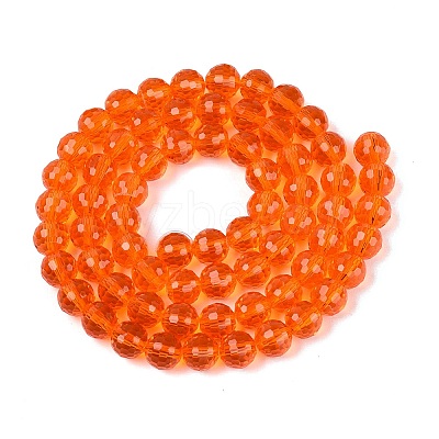 Transparent Glass Beads Strands GLAA-Q107-02A-04-1