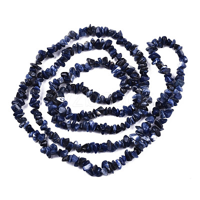 Natural Sodalite Beads Strands G-S364-080-1