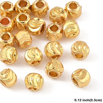 20Pcs Brass Spacer Beads KK-YW0003-18A-G-1