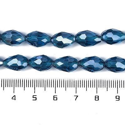 Transparent Electroplate Glass Beads Strands EGLA-N013-T4mm-B25-1