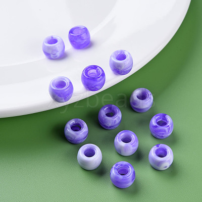 Acrylic European Beads MACR-S375-002A-04-1