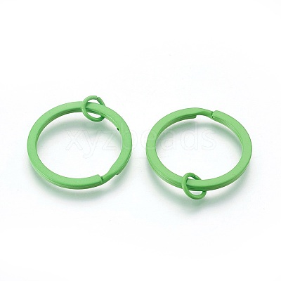 Spray Painted Iron Split Key Rings IFIN-L038-M-FF-1