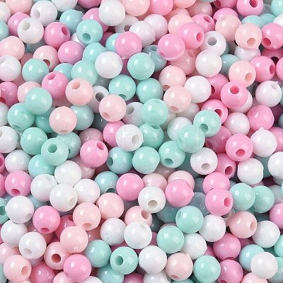 Opaque Acrylic Beads OACR-H118-07B-07-1