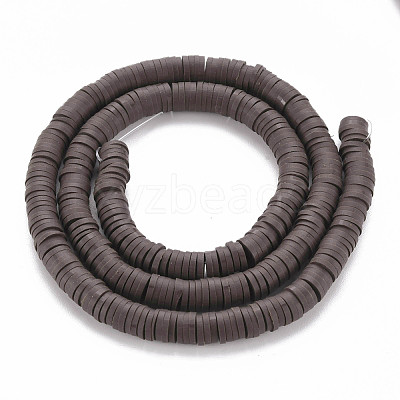 Handmade Polymer Clay Bead Strands CLAY-T002-6mm-40-1