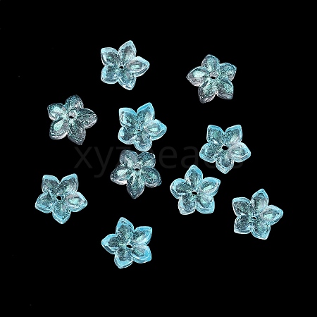 Dyed & Heated Glass Bead Caps GLAA-Z019-02C-1