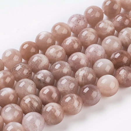 Natural Sunstone Beads Strands L-G-G099-12mm-14-1