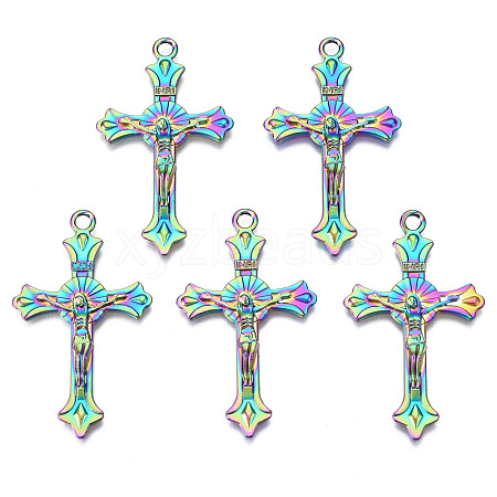 Rainbow Color Alloy Pendants PALLOY-N156-147-NR-1