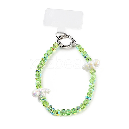 Alloy & Glass & Acrylic Beads Mobile Straps AJEW-H153-02P-07-1