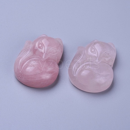 Natural Rose Quartz Pendants G-F651-A01-1