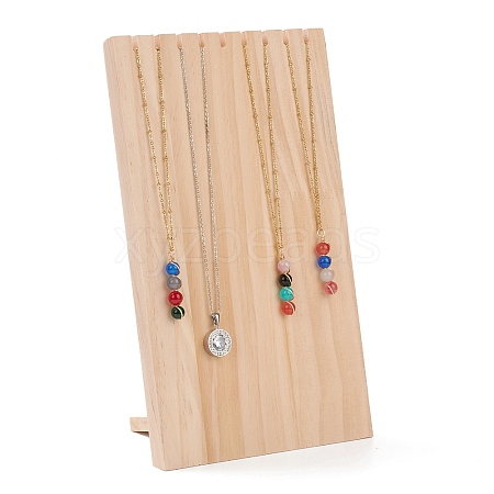 Wooden Necklace Jewelry Necklace Holder BDIS-WH0002-04-1