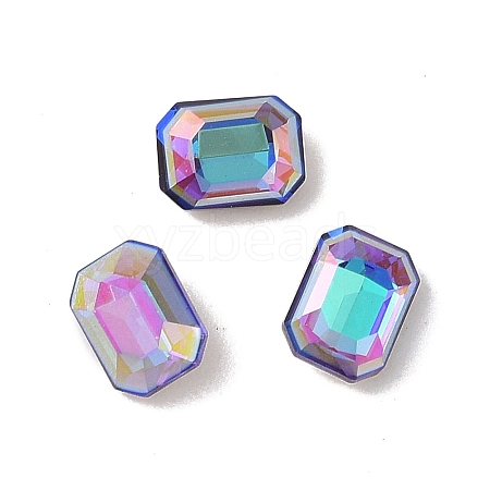 Glass Rhinestone Cabochons RGLA-L029-03B-BBLA-1