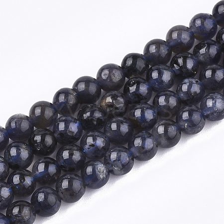 Natural Iolite/Cordierite/Dichroite Beads Strands G-T108-32A-1