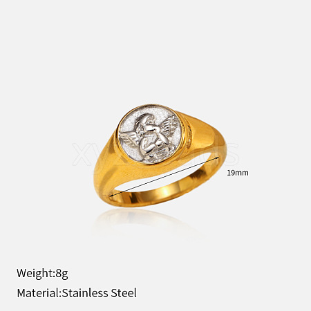 304 Stainless Steel Finger Rings FS-WG09FC7-14-1
