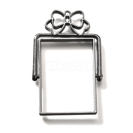 Alloy Open Back Bezel Pendants PALLOY-I223-10B-1