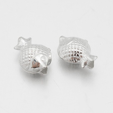 925 Sterling Silver Fish Beads STER-M090-32-1