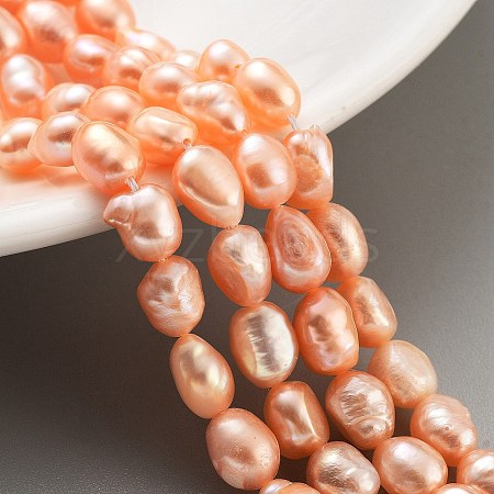 Natural Cultured Freshwater Pearl Beads Strands PEAR-P062-29B-1