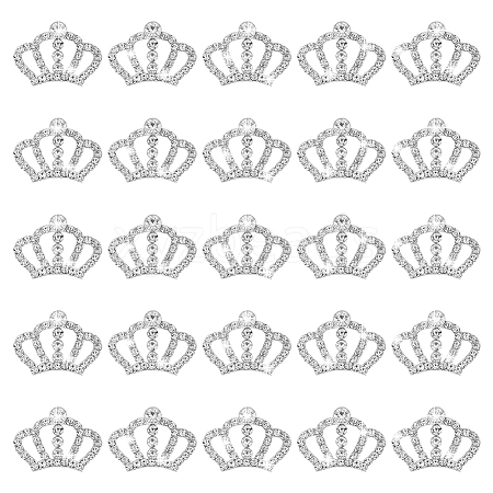 25Pcs Alloy Rhinestone Cabochons FIND-GA0007-48A-1