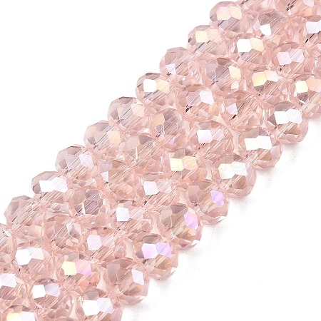 Electroplate Glass Beads Strands LS-EGLA-A044-T6mm-B22-1