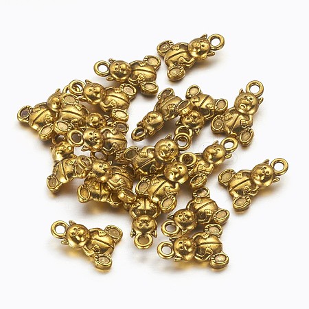 Tibetan Style Alloy Charms X-GLF0301Y-NF-1