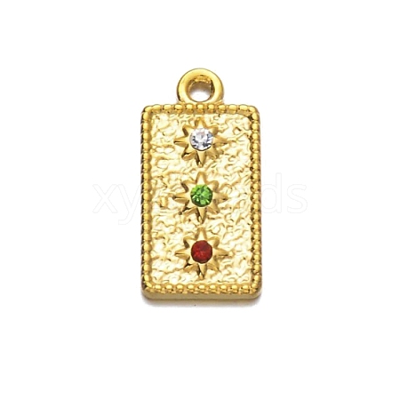 Stainless Steel Rhinestone Pendants PW-WGDD239-07-1