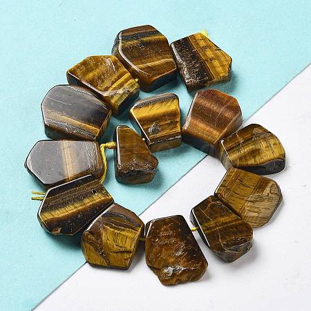 Natural Tiger Eye Beads Strands G-P528-K11-01-1